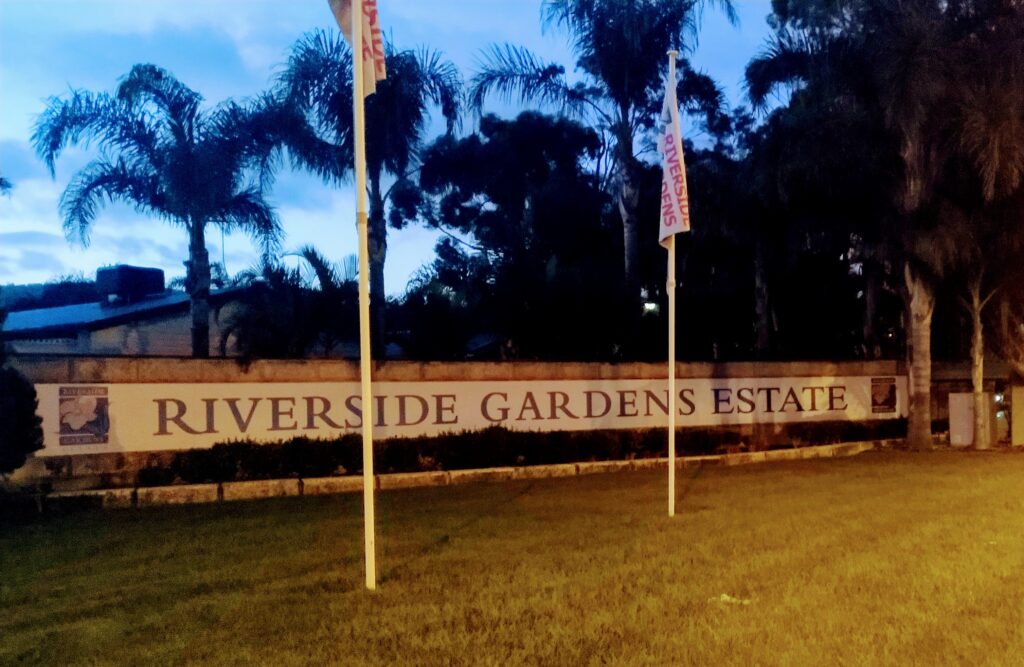 riverside Gardens Sign